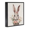 thumbnail image 2 of Stupell Industries Cottage Charming Bunny in Floral Wreath Black Framed Giclee Art, 12 x 12, by Lazar Studio, 2 of 8