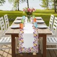 thumbnail image 4 of Table Runners 70 Inches Long Dress Scarves, Purple Lavender Farmhouse Coffee/Dining/Kitchen Table Decor, Holiday Table Runner, Watercolor Floral Daisy Botanical Spring 13x70 Inch, 4 of 9