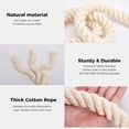 thumbnail image 3 of Natural Cotton Rope(1inches x 50ft), 3-Strand Twisted Cotton Rope, Natural Thick White Rope, Soft Rope Cord Craft Rope for DIY Crafts Decoration Pet Toys, Indoor & Outdoor Use, 3 of 6