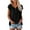 Black, variant on Erwazi Women's Cap Sleeve Shirts Casual Summer V Neck Tunic Tops Loose Tshirts