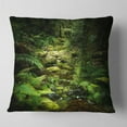thumbnail image 2 of Designart Green Forest of New Zealand - Landscape Photo Throw Pillow - 18x18, 2 of 5