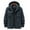 Dark Blue, variant on Pisexur Men's Outdoor Jackets Winter Military Thicken Cotton Jacket Fleece Lined Coat Casual Stand Collar Windbreaker With Hood