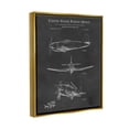 thumbnail image 3 of Stupell Industries Intricate Patent Blueprint Chart Graphic Art Metallic Gold Floating Framed Canvas Print Wall Art, Design by Karl Hronek, 3 of 6