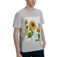 thumbnail image 2 of Bingfone Plump Sunflower And Sketch Men'S Loose Fit Short-Sleeve Pocket T-Shirt, 2 of 7