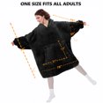 thumbnail image 4 of Solaris Deluxe Reversible Fleece Oversized Blanket Sweatshirt with Hood Super Soft Warm Large Plush Sleeved Throws for Adult Wom, 4 of 7