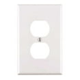 thumbnail image 2 of Leviton Duplex Receptacle Wallplate Thermoplastic Nylon 1 Gang Midway White Bulk Pack of 20, 2 of 2