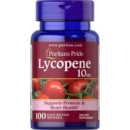 Puritan's Pride Lycopene 10 mg-100 Softgels
