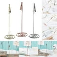 thumbnail image 4 of 1pc Metallic Paper Clamp Desktop Decoration Rose Gold Place Card Photos Clips Clamps Stand Table Numbers Holder ROSE GOLD, 4 of 8