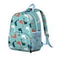 thumbnail image 2 of Mystical Shark Student Backpack - Durable Oxford Fabric School Backpack with Nautical Underwater Marine Life and Tropical Ocean Cartoon Design, 2 of 6