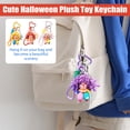 thumbnail image 5 of Kiddiway Halloween Plush Keychain Toy - Cute Plushies Figurine Keyring for Party Favors, Halloween Decor, Trick-or-Treat, and Presents; Fun Halloween Stuff for Toddlers,Red, 5 of 7