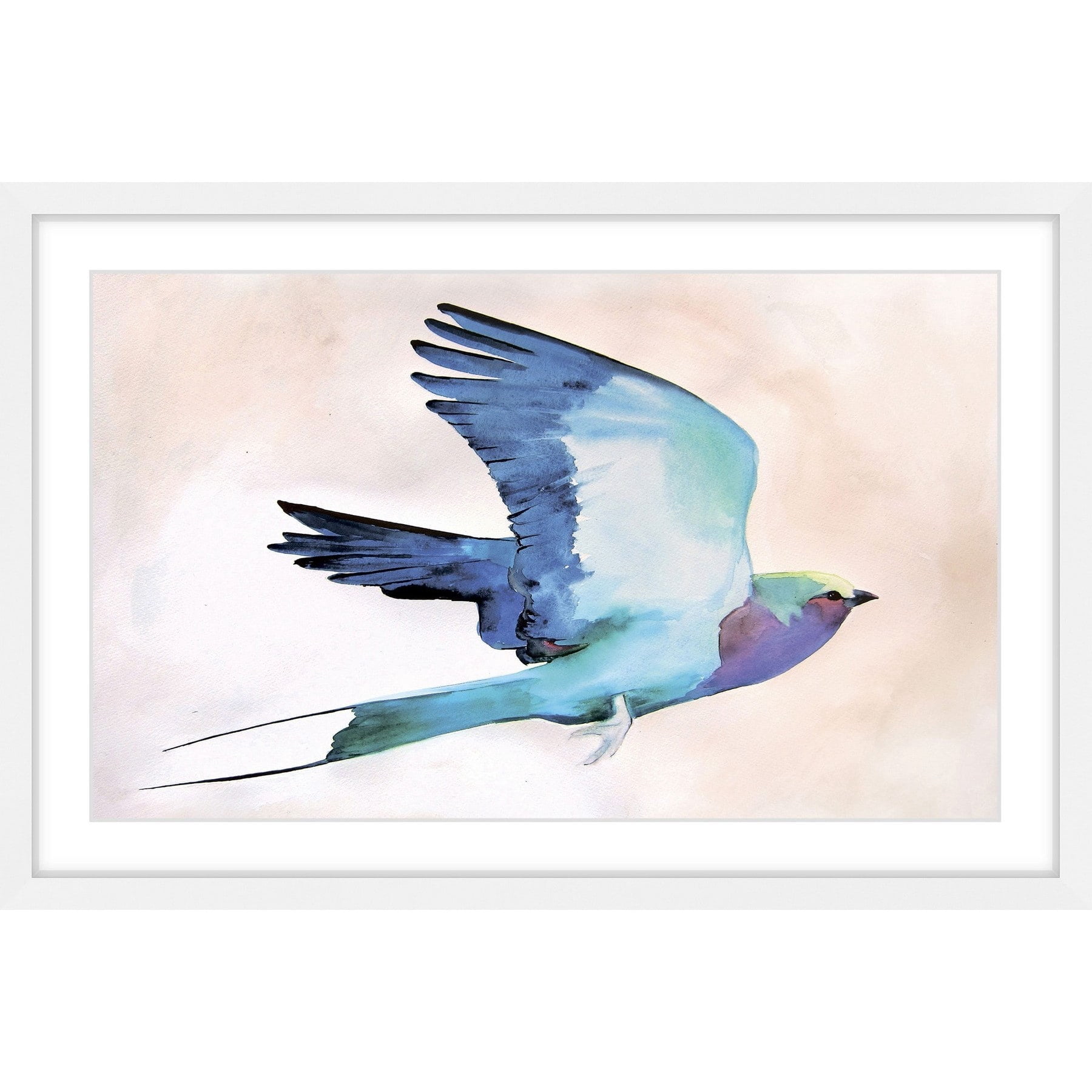 Marmont Hill "Lilac Roller" by Christine Lindstrom Framed Painting Print