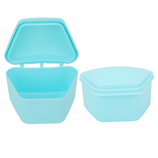 Estuche De Retenedor De Ortodoncia Trapezoidal Para Dentadura, Caja De Almacenamiento Portátil Para Protector Bucal Para Dentadura Postiza De Viaje Para El Hogar Y La Oficina
