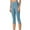 Light Blue, variant on Aboser Women High Waist Capri Pants Athletic Tummy Control Workout Pants Sporty Running Yoga Leggings for Women Butt Lift Gym Clothes