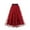 Wine, variant on qolati Skirts for Women 2023 Embroidery Elastic Layered Tulle A-Line Skirt Elegant Love Heart Print Mesh Pleated Swing Party Skirt