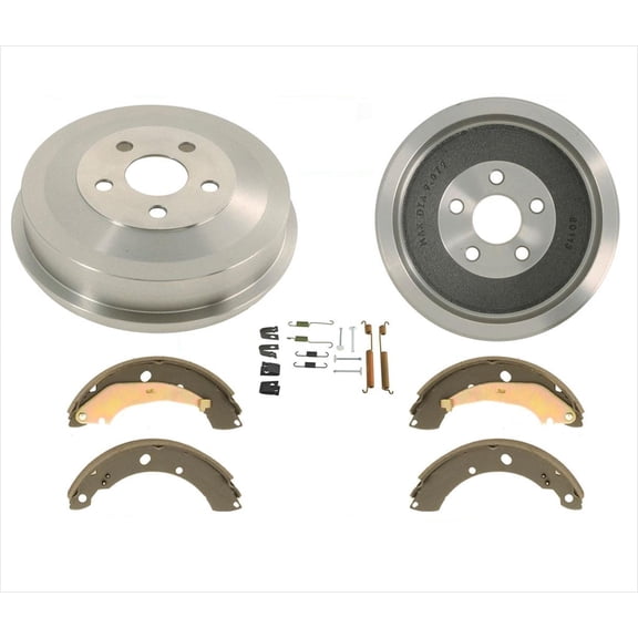 Rear Brake Drums & Shoes & Springs fits for Subaru Forester 4 Wheel ABS 98-08