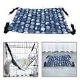 thumbnail image 4 of Cómoda jaula para gatitos Hamaca Interior ajustable de doble capa Cama acogedora para mascotas Instalar fácilmente Perros Hurón Cachorro Conejos - Verano Azul Marino L Sunnimix Hamaca colgante de gato, 4 of 8