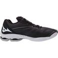 thumbnail image 6 of Mizuno Women's Wave Lightning Z6 Volleyball Shoe, Size 9.5, Black-Silver (9073), 6 of 7