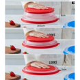 thumbnail image 4 of 2X Cubierta Plegable de Salpicaduras para Microondas Cubierta para Alimentos Bandejas de Microondas con Tapas (Rojo), 4 of 5