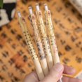 thumbnail image 4 of 4pcs Retractable Gel Ink Pens 0.5mm Black Ink Pens Retractable Fine Point Smooth Writing Pens, 4 of 5