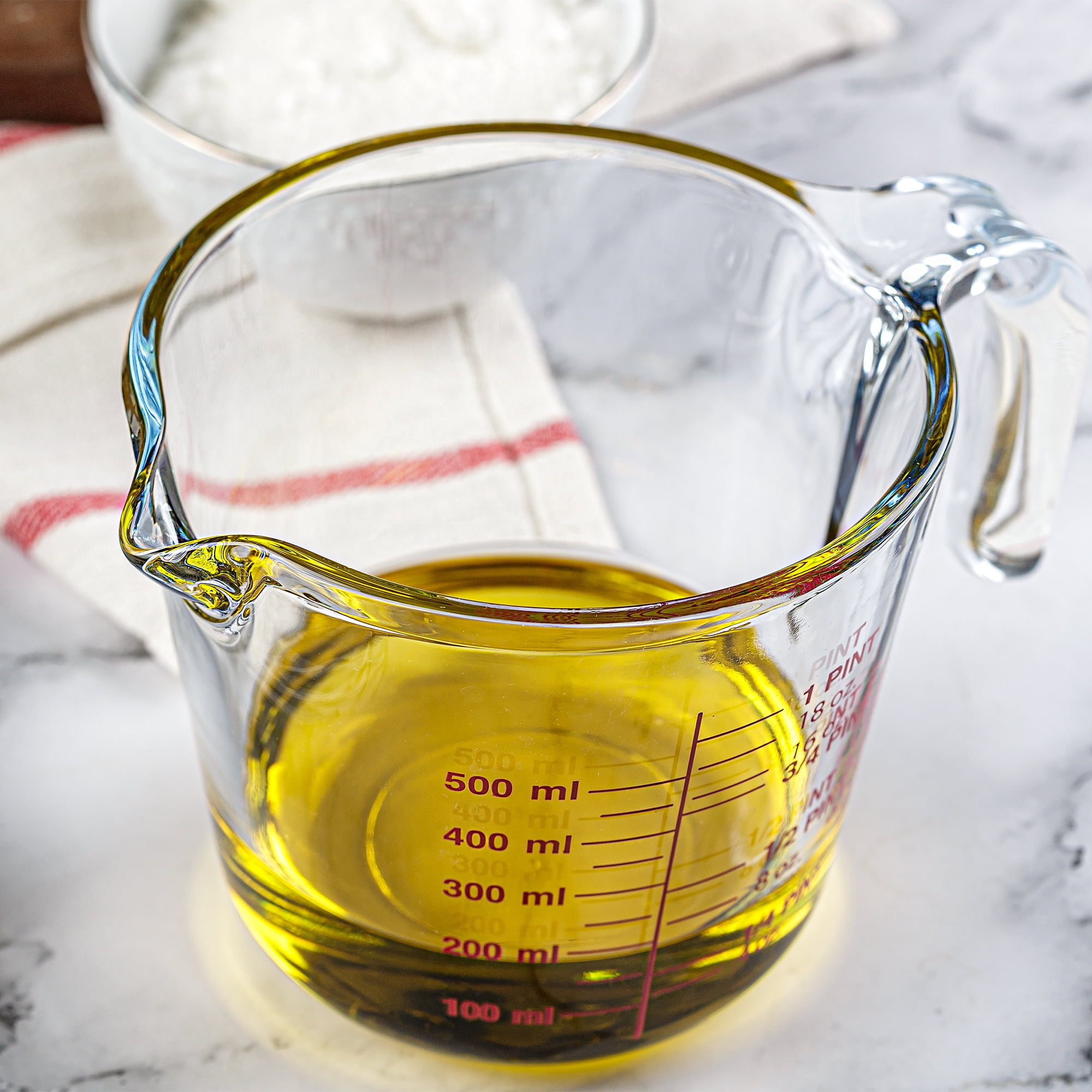 Glass Measuring Cups In Grams, Borosilicate Glass Ml Measuring Cup, 32 Oz  Liquid Measuring Cup Glass For Metric Measurements, Liter, Milliliter,  Ounce, Sugar & Flour Grams, No Drip Pour Spout 