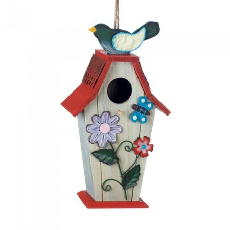 Garden Treasure Birdhouse - GARDEN BIRDIE BIRDHOUSE