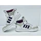 thumbnail image 5 of Adi - das Post Move Mid-Top Men's Lifestyle Basketball Shoes White/Burgundy Size 9, 5 of 6