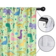 thumbnail image 4 of Blackout Kids Curtains,Green Dinosaurs Cacti Pattern Childrens Insulated Curtains Set Of 2,Bedroom Essentials,Toddler Room Decor 42"x84", 4 of 5