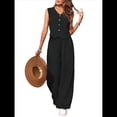 thumbnail image 2 of Conjuntos de 2 Piezas para Mujer: Chaleco de , Conjuntos Casuales Elegantes, Pantalones de Pierna , Trajes. Negro S, 2 of 7