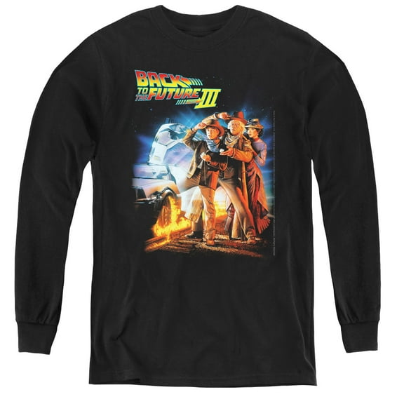 Back To The Future Iii - Poster - Youth Long Sleeve Shirt - Small