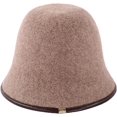 thumbnail image 4 of CoCopeaunts Wool Bucket Hat Women Autumn Winter Warm Fisherman Hats Vintage Solid Color Casual Simple Packable Bucket Hat Cap, 4 of 8