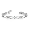 thumbnail image 3 of Primal Gold 14 Karat White Gold AAA Diamond Fancy Bracelet, 3 of 5