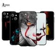 thumbnail image 2 of Pennywise-funda de silicona de Horror para IPhone, carcasa negra de silicona para Apple IPhone 13, 12 Mini, 11 Pro, XS, MAX, XR, X, 8, 7, 6S, 6 Plus, 5S, SE, 2 of 5