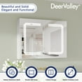 thumbnail image 5 of DV-1VM0237 Deervalley Medicine Cabinets For Bathroom With Mirror, Wall Mounted LED Medicine Cabinet Organizer With Defogger, Dimmer, Bluetooth Speaker, Double Doors, 5 of 16