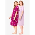 thumbnail image 3 of Dreams & Co. Plus Size 2-Pack Short-Sleeve Sleepshirt, 3 of 6