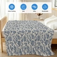 thumbnail image 4 of Light Blue Floral Cooling Blanket,Lightweight Breathable Summer Throw Blanket with Double Sided Cold Effect,Rustic Vintage Flowers Botanical Spring Picnic Blankets Bed Sheet for Hot Sleepers 40"x60", 4 of 8
