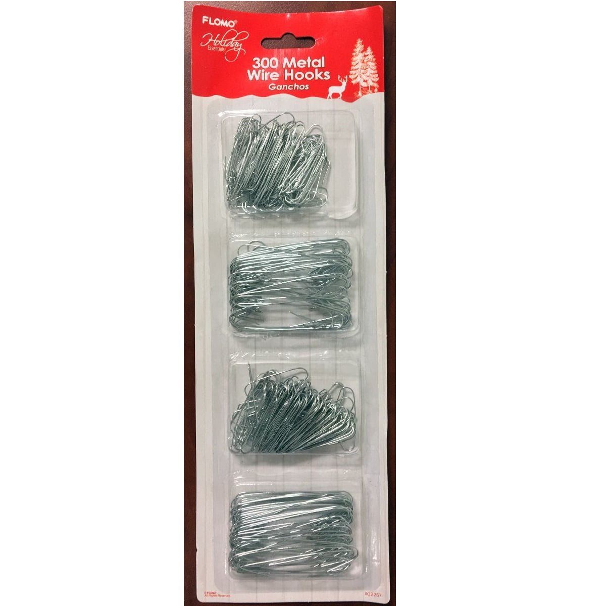 300 Silver Metal Wire Christmas Ornament Hanger Hooks Holiday Tree Decoration