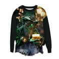 thumbnail image 4 of Unisex St. Patrick's Day Elderly Print Casual Long Sleeve T-Shirt, 4 of 4