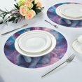 thumbnail image 2 of WOBOGO Mystery Kitten Round Placemats Set of 6 Heat Resistant Washable Kitchen Table Decorations 15.4in, 2 of 7