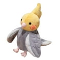 thumbnail image 4 of figatia Parrot Hand Puppet 20cm Stuffed Animal for Telling Story Preschool Role Play Yellow and Gray, 4 of 9