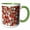 Green/White, variant on 3drose, Chirstmas Gingerbread Cookies, 11oz Two-tone Green Mug