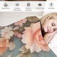 thumbnail image 3 of Sheronv Flowers Leaves Lace Warm Lightweight Fleece Blanket Soft Fleece Blankets Throw Blanket for Living Rooms Sofa Decor Cow Gifts All Seasons 60x80in, 3 of 6