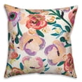 thumbnail image 2 of Creative Products Painted Florals Orange 16 x 16 Indoor / Outdoor Pillow, 2 of 3