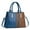Blue, variant on Elegant Patchwork Tote Bag for Ladies, Casual Large Capacity Crossbosy Handbag Made of Soft Leather, Multi-Layer Women's Purse and Shoulder Bag, Khaki