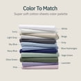 thumbnail image 7 of Soft 100% Cotton Twin Extra Long Sheet Set - Breathable & Lightweight, Suitable for Hot Sleepers, Minimal Wrinkles - Sage Green, 7 of 7