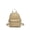 Khaki, variant on Fashionable Rivet Decor Skull Embossed Pu Leather Backpack, Casual Versatile Zipper Backpack, Simple All-match Backpack for Daily Life