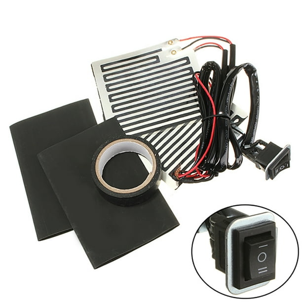 Kit De Mango De Calefacción Eléctrica Para Motocicleta De 12V, Almohadillas De Agarre Calentadas, Cinta Resistente Al Calor, Cubiertas Resistentes Al Calor, Almohadilla Para Manillar Cateissary VI009226-00