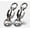 0# 33LB 14.9MM, variant on 100PCS Silver Fishing Ball Bearing Swivel Solid Rings Stainless 0/1/2/3/4/5/6/7/8/9/10#