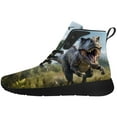 thumbnail image 3 of Aidianart Dinosaur High Top Sneakers Mens High Top Shoes Size 8, 3 of 5