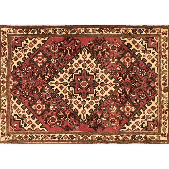 Ahgly Company Indoor Rectangle Persian Brown Traditional Area Rugs, 8' x 10'