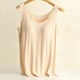 thumbnail image 3 of Camiseta sin mangas con sujetador incorporado para mujer, camisola informal sin mangas para el verano 2025, top acolchado para hacer ejercicio para tallas grandes, 3 of 5